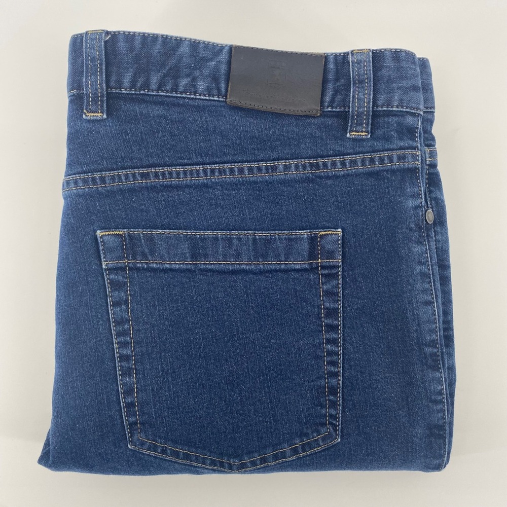 Ermenegildo Zegna Jeans Mens 40x33 Blue Straight Leg Denim Italian Luxury